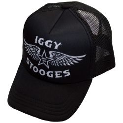 Iggy & The Stooges Unisex Mesh Back Cap: Wings (Black)