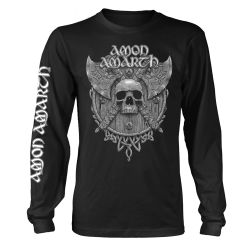 AMON AMARTH GREY SKULL (BLACK) Long sleeve T-Shirt