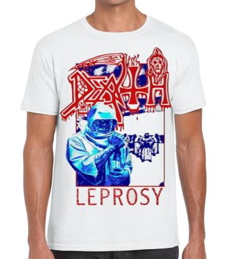 DEATH LEPROSY POSTERIZED (WHITE) T-Shirt