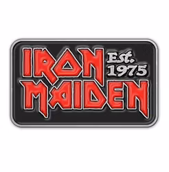 IRON MAIDEN - EST 1975  Metal Pin
