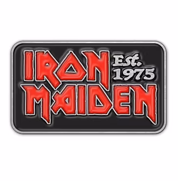 IRON MAIDEN - EST 1975  Metal Pin