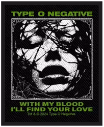 TYPE O NEGATIVE - WITH MY BLOOD patch