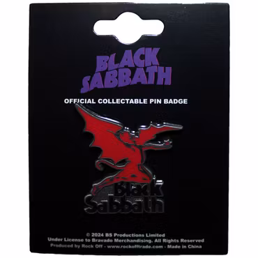 Black Sabbath Demon Metal Pin