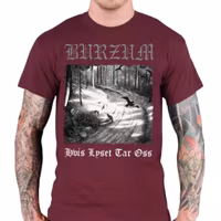 BURZUM IF THE LIGHT TAKES US (MAROON) T-Shirt