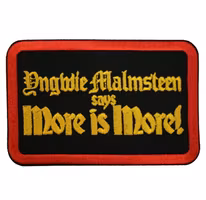Yngwie Malmsteen More is more logo patch