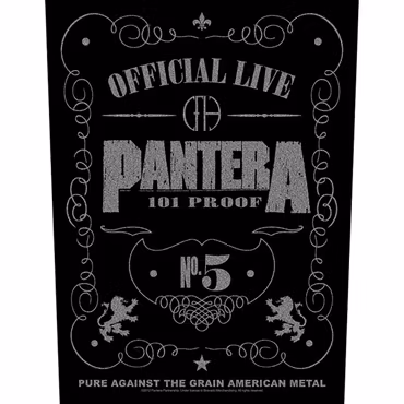 PANTERA - 101% PROOF Backpatch