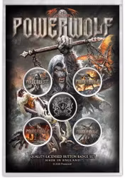 POWERWOLF - CALL OF THE WILD  Button Badge 5-Pack