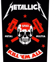 METALLICA - METAL MILITIA  Backpatch