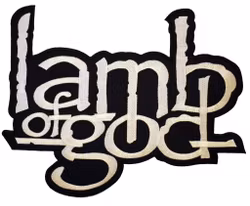Lamb of god logo backpatch XL
