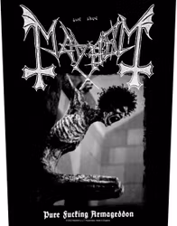 MAYHEM - PURE FUCKING ARMAGEDDON Backpatch