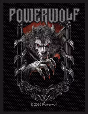POWERWOLF - WE DRINK YOUR BLOOD  patch