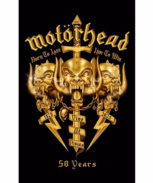 Motorhead 50 years posterflagga
