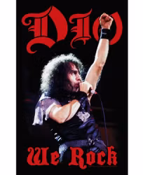 DIO - WE ROCK posterflagga