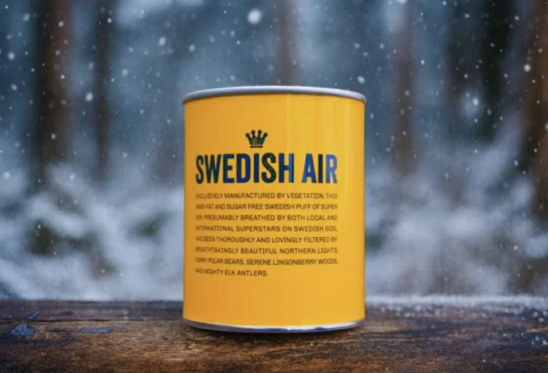 Svensk luft på burk – Swedish Air från Norrland