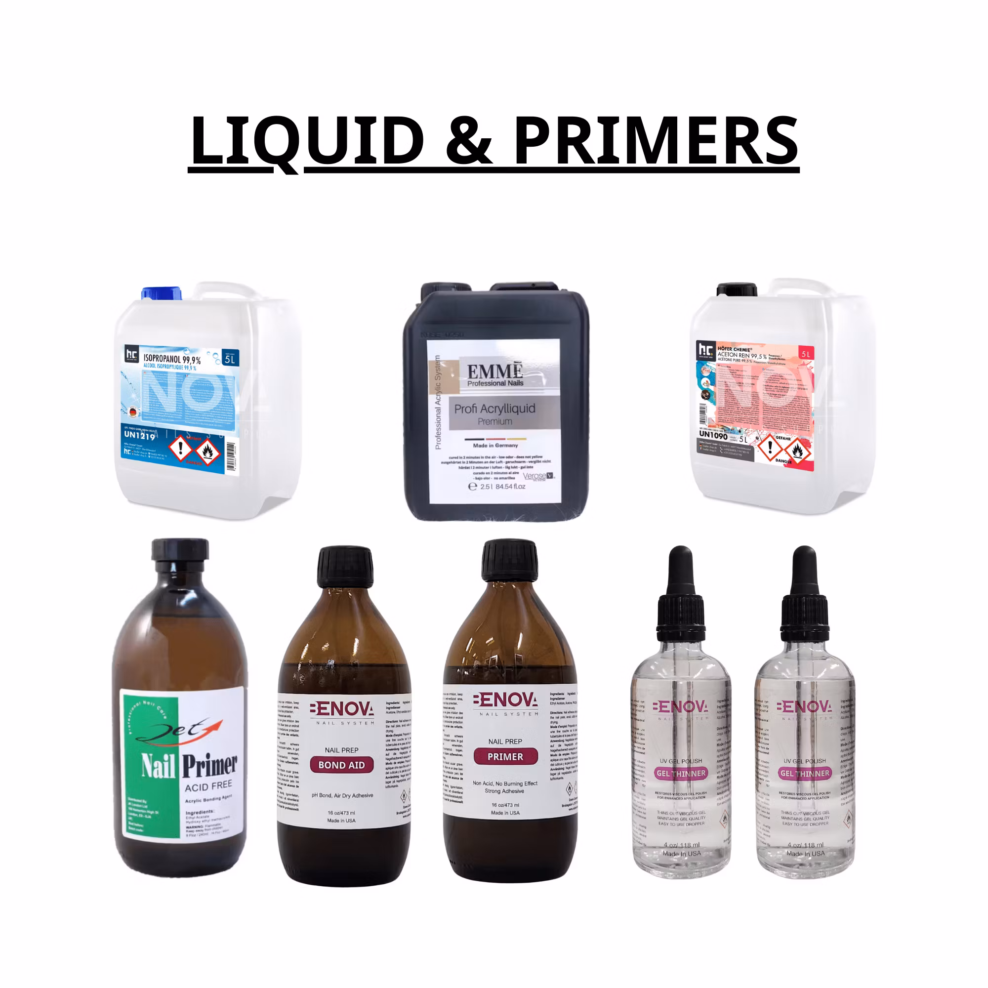 Liquid & Primer - NOVA NAILS SUPPLY
