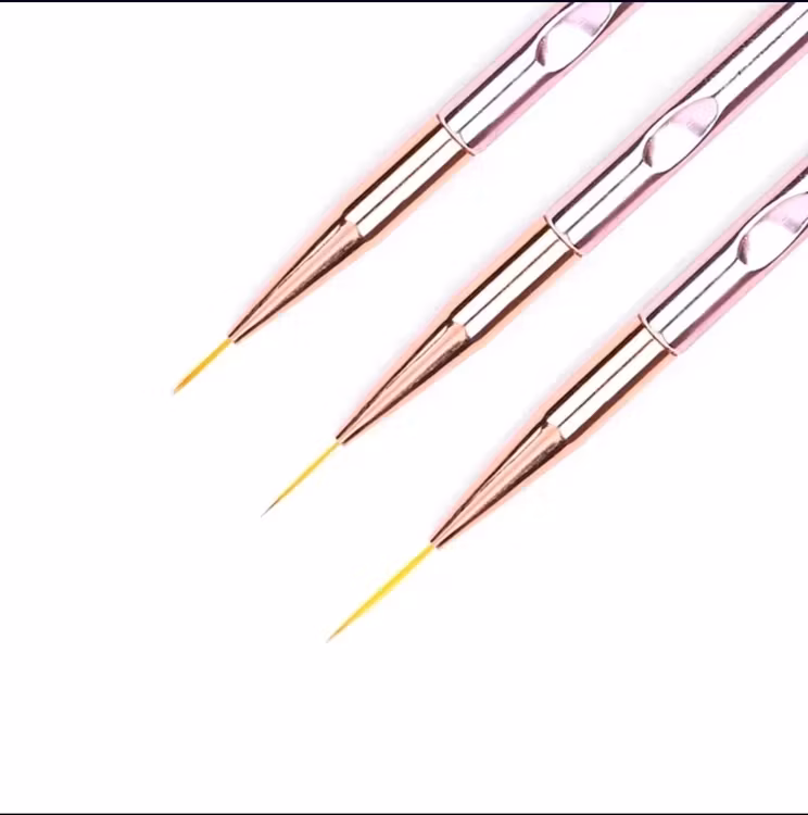 Nailart Brush - Rose Gold Handle 15mm