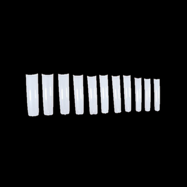 JET – Extra Long NATURAL Straight Nail Tip #6 - Pack 500pcs