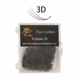 Volume Lashes 1000pcs - 3D 0.07 D-Curl 10mm