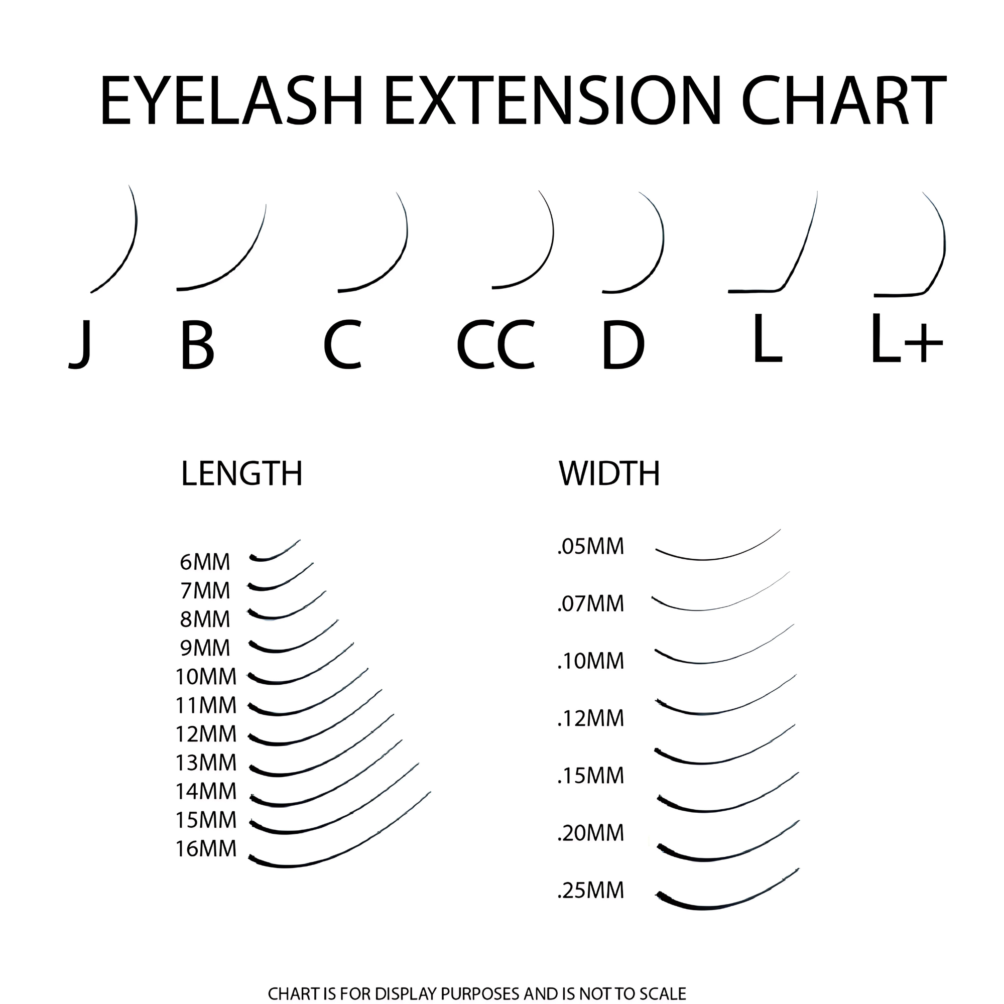 Volume Lashes 1000pcs - 3D 0.07 D-Curl 10mm