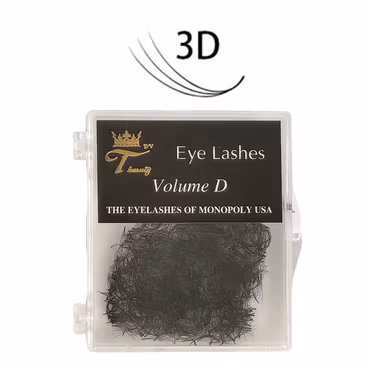 Volume Lashes 1000pcs - 3D 0.07 D-Curl 16mm