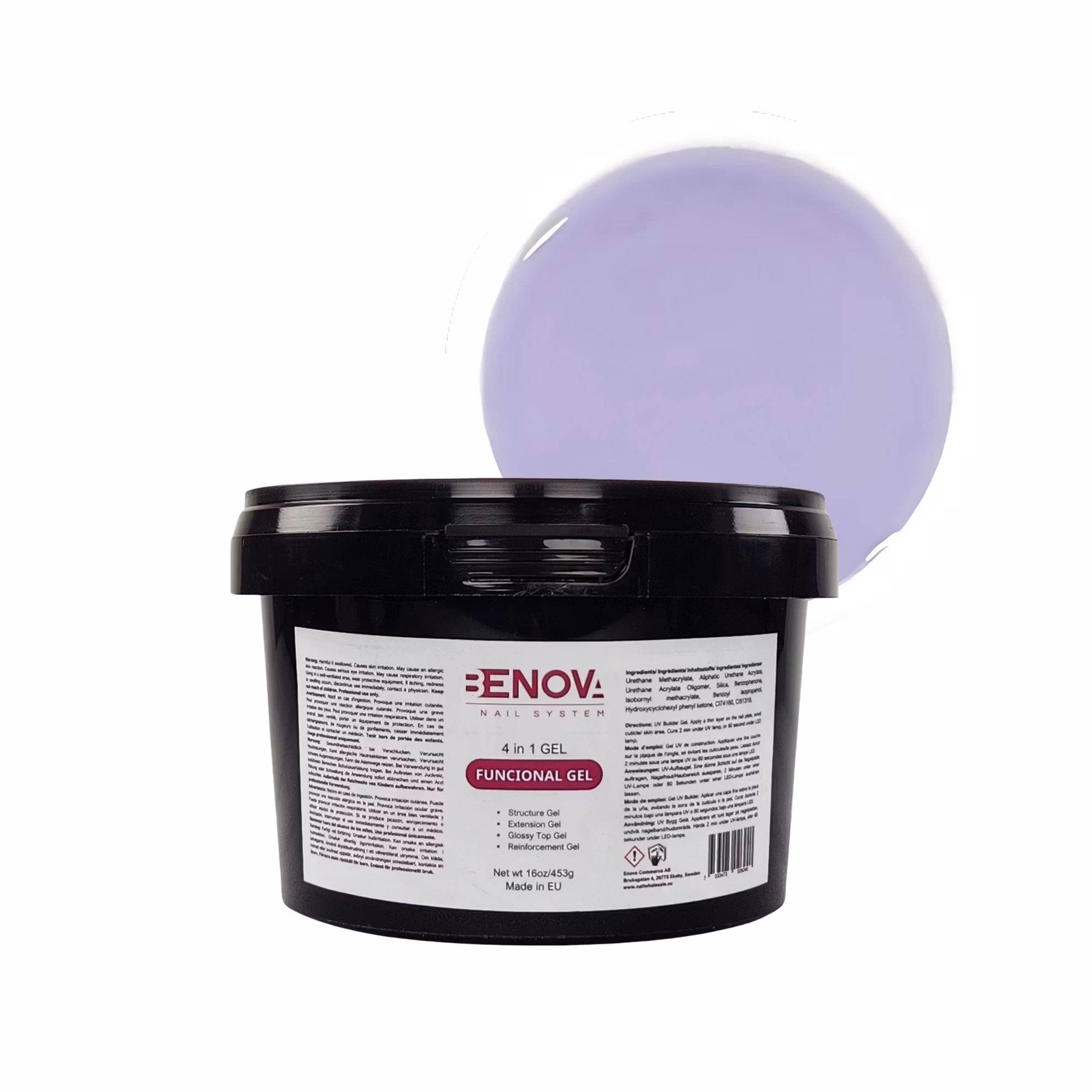 BENOVA Funcional Gel 4-in-1 - Pack 6pcs x 16oz/453g