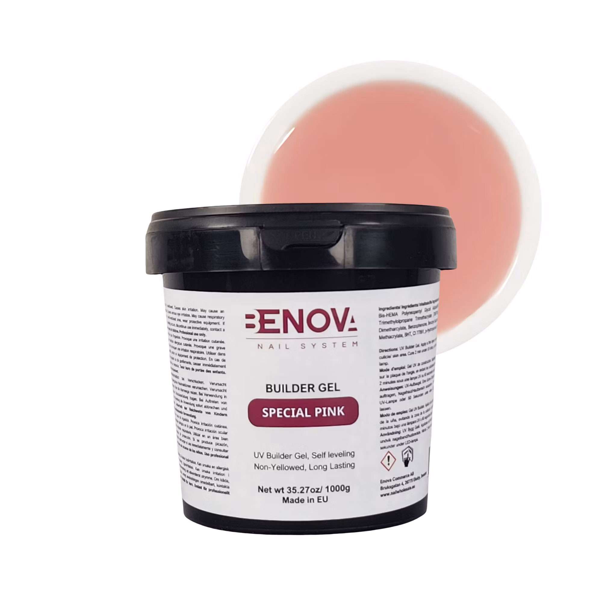 BENOVA Builder Gel - SPECIAL PINK - Pack 6pcs x 1000g