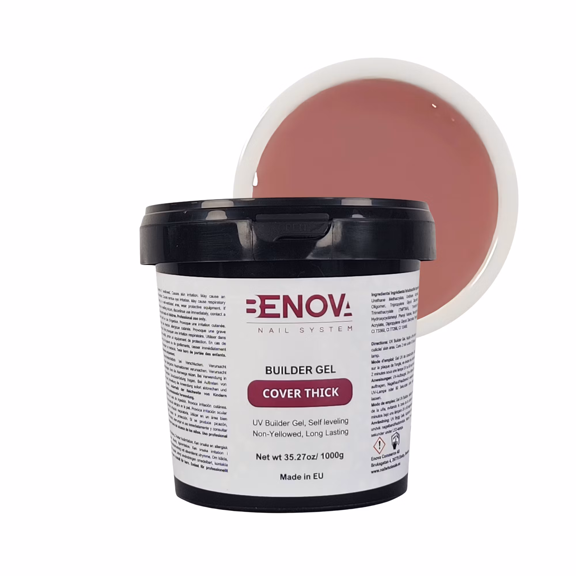 BENOVA Builder Gel - COVER THICK - Pack 6 x 1000g