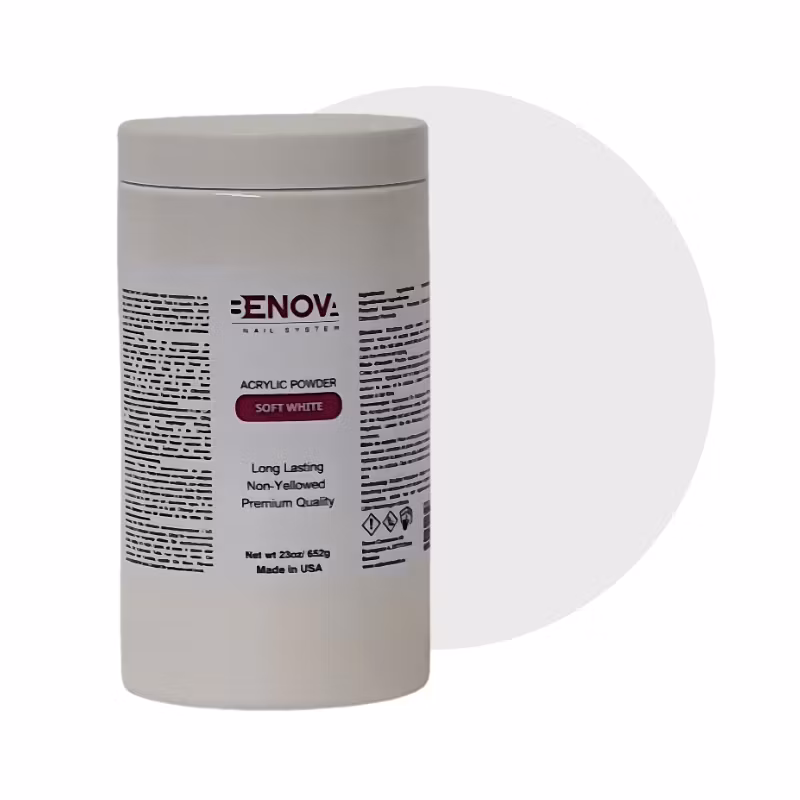 BENOVA ACRYLIC POWDER – Soft White - Pack 6 x 650g