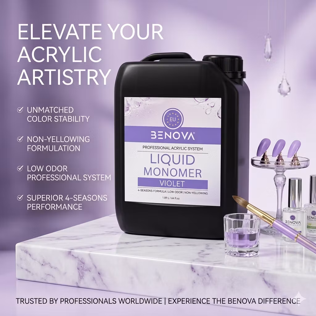 Benova Acrylic Liquid VIOLET 84.5 oz (2.5L) - PACK 6pcs
