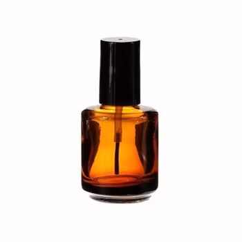 Empty Amber Glass Bottle 15ml - BLANK