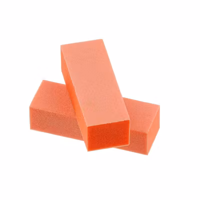 US QUALITY Nail Buffing Block – Orange/ White Sand (10 pcs/pack)