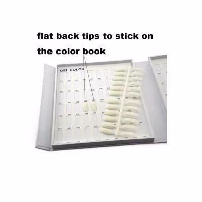 Nail Tips Display for Color Book - False Tips Flatback (120 Tips)