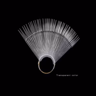 Color Chart Display - Stiletto Style Ring Clear