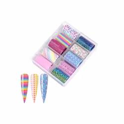 Nail Art Foil Set 10 Different Design #2