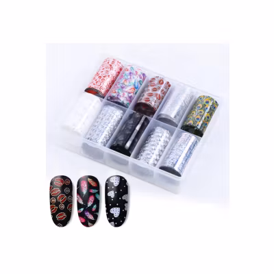 Nail Art Foil Set 10 Different Design #6