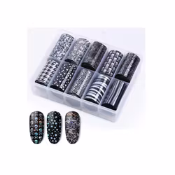 Nail Art Foil Set 10 Different Design #8