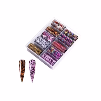 Nail Art Foil Set 10 Different Design #11