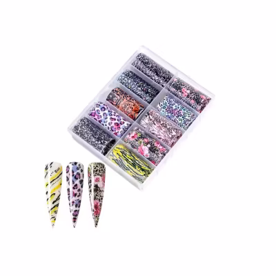 Nail Art Foil Set 10 Different Design #10