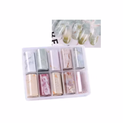 Nail Art Foil Set 10 Different Design #14