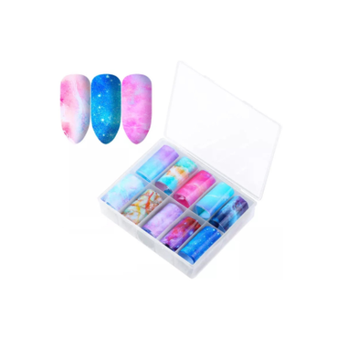 Nail Art Foil Set 10 Different Design #15