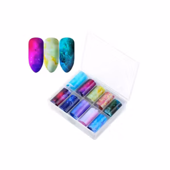 Nail Art Foil Set 10 Different Design #16
