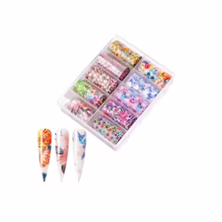 Nail Art Foil Set 10 Different Design #25