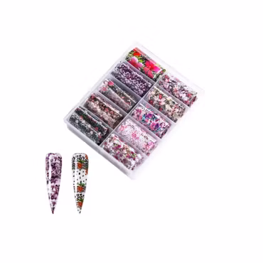 Nail Art Foil Set 10 Different Design #27