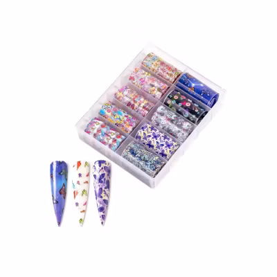 Nail Art Foil Set 10 Different Design #30
