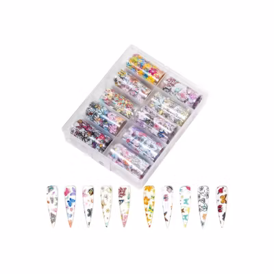 Nail Art Foil Set 10 Different Design #31