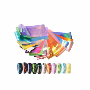 Nail Art Foil Set 10 Different Design #37