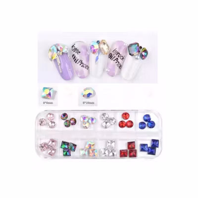Nail Art Rhinestones Mixed Style #8