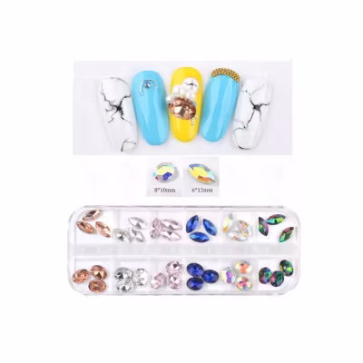 Nail Art Rhinestones Mixed Style #12