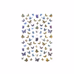 Nail Art Sticker - Laser 3D Bronzing Butterfly Design YM-04
