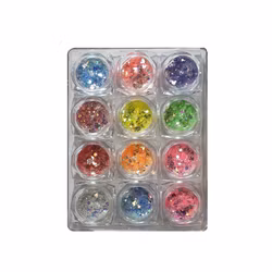 Mixed Multi Shape Butterfly/Hexagon/Moon/Star... - 12 colors